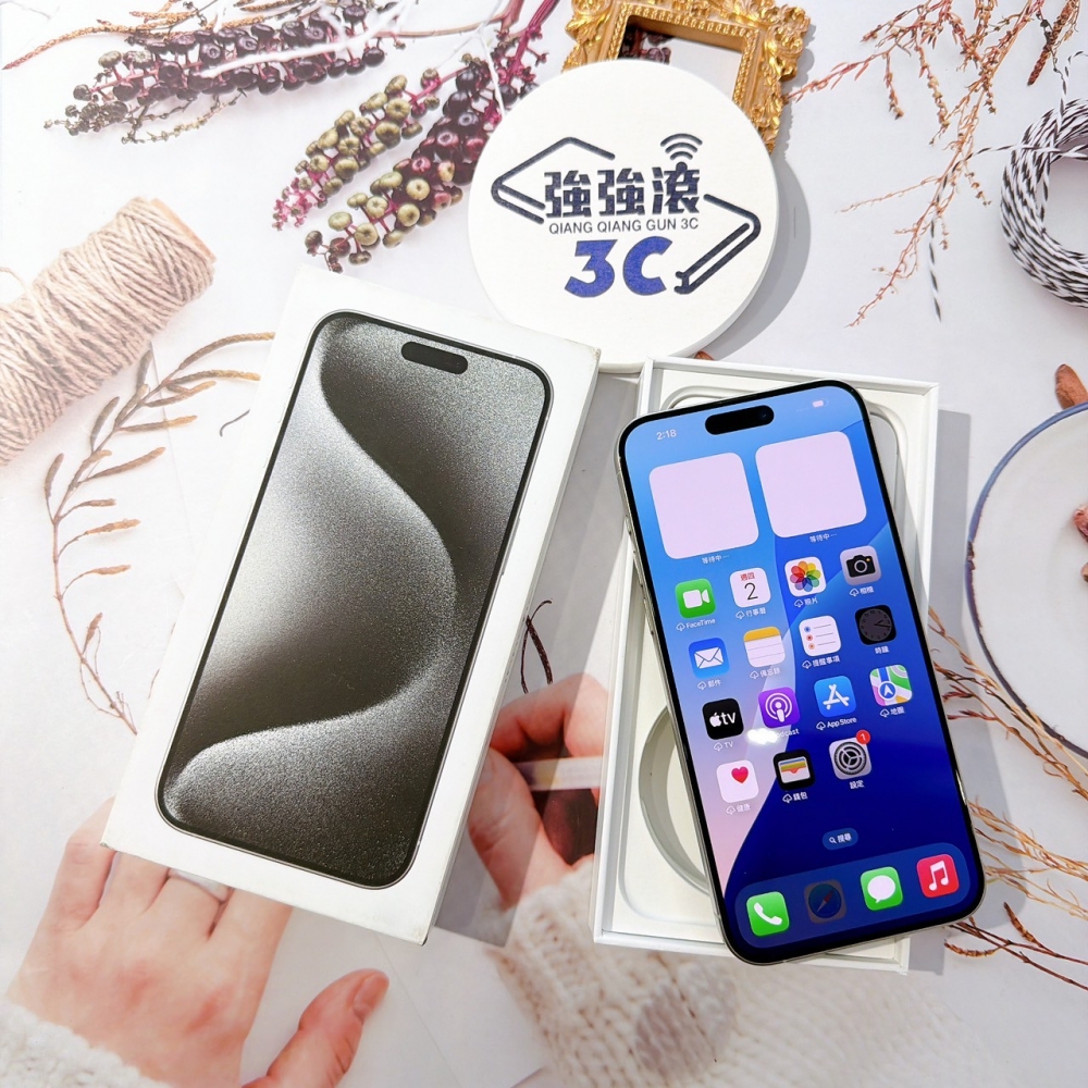 善化-二手iPhone15 Pro Max 1TB 白色 #39020（店保365天）