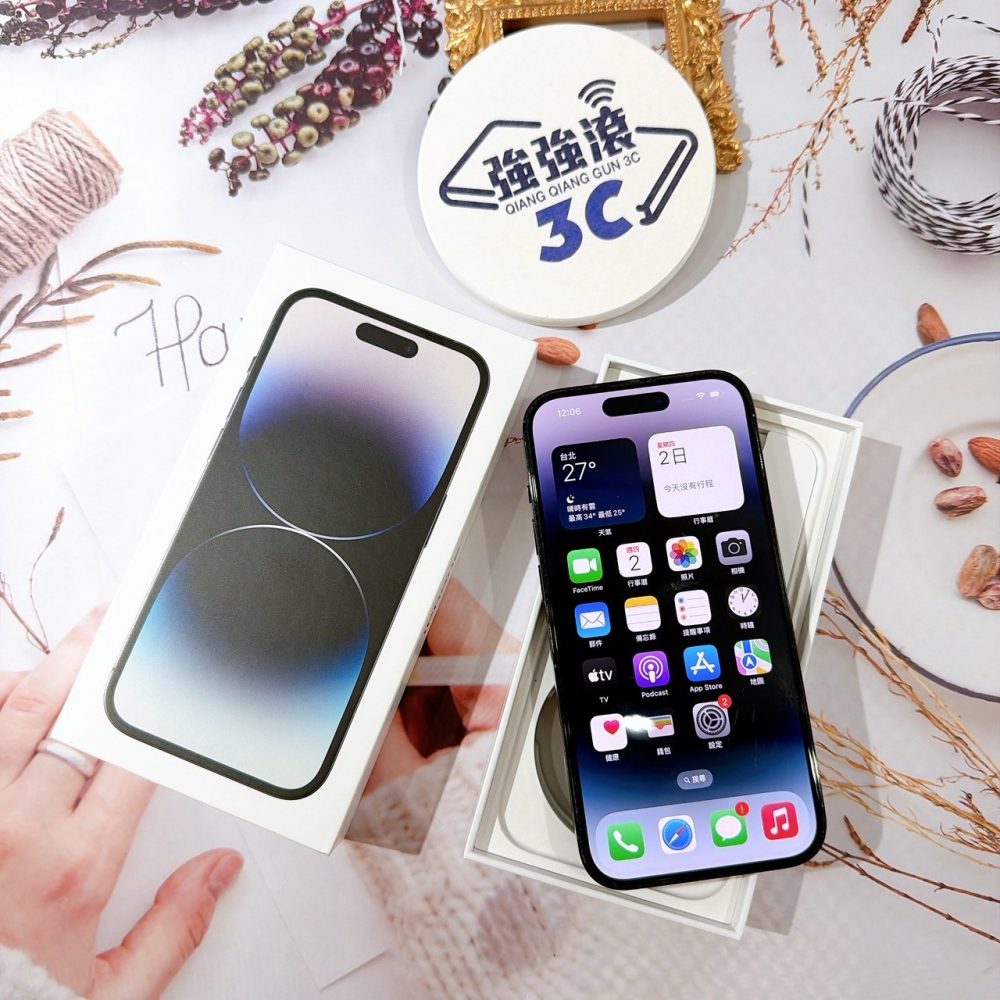 善化-二手iPhone14 Pro 128G 黑色 #50498（店保365天）