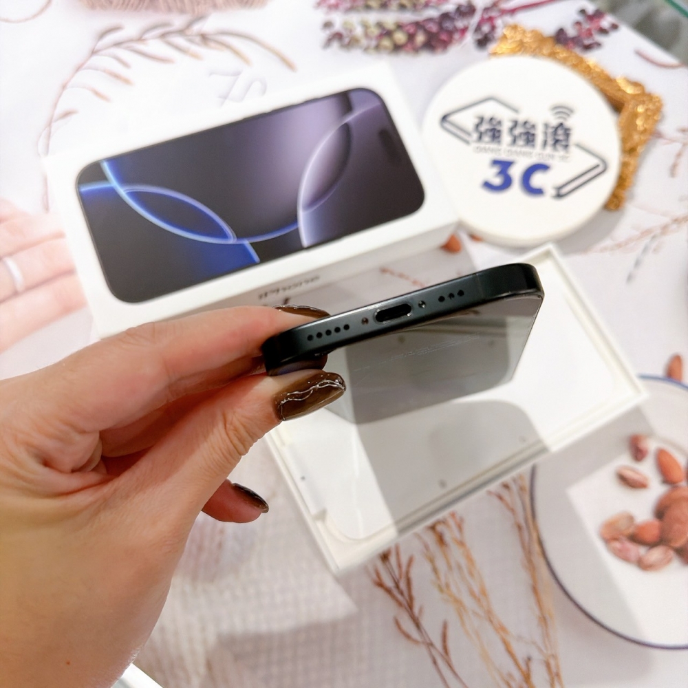 善化-二手iPhone16 Pro 128G 黑色 #80412（店保365天）