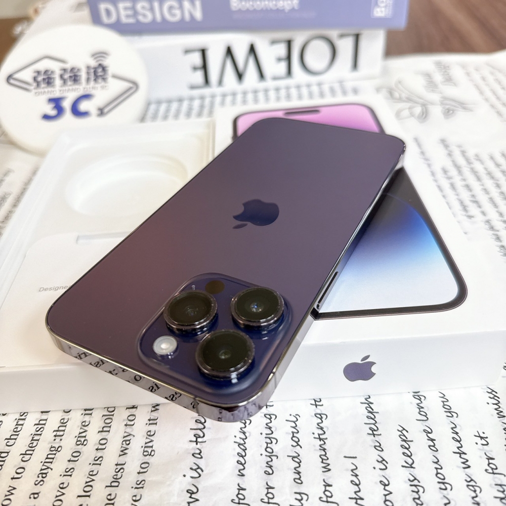 鹽行-二手 iPhone 14Pro Max 128G 紫色 #13132（店家保固365天）