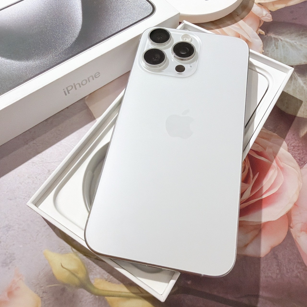 善化-二手iPhone15 ProMax 256G 白色 #94437(店保365天)