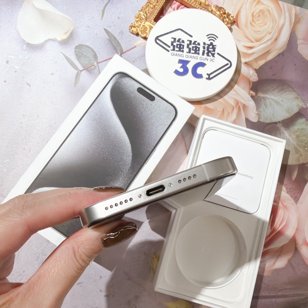 善化-二手iPhone15 ProMax 256G 白色 #94437(店保365天)