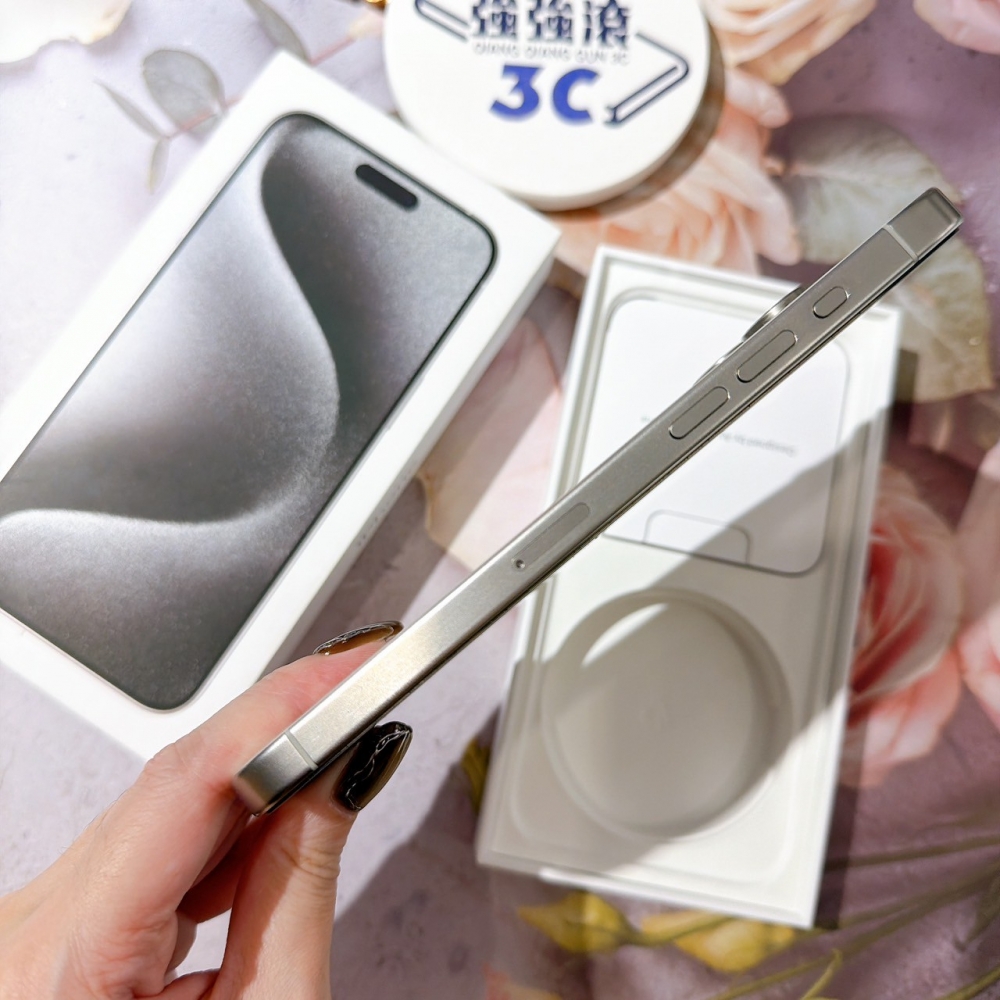 善化-二手iPhone15 ProMax 256G 白色 #94437(店保365天)