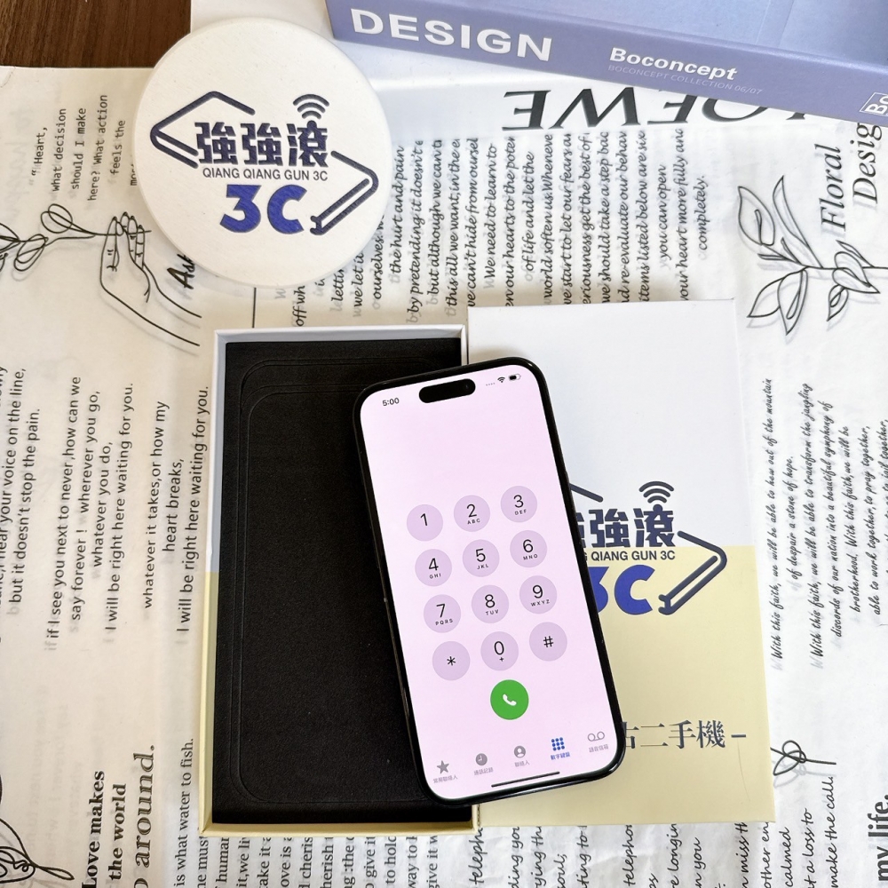 鹽行-二手 iPhone15 256G 黑色#78300（店保365天）