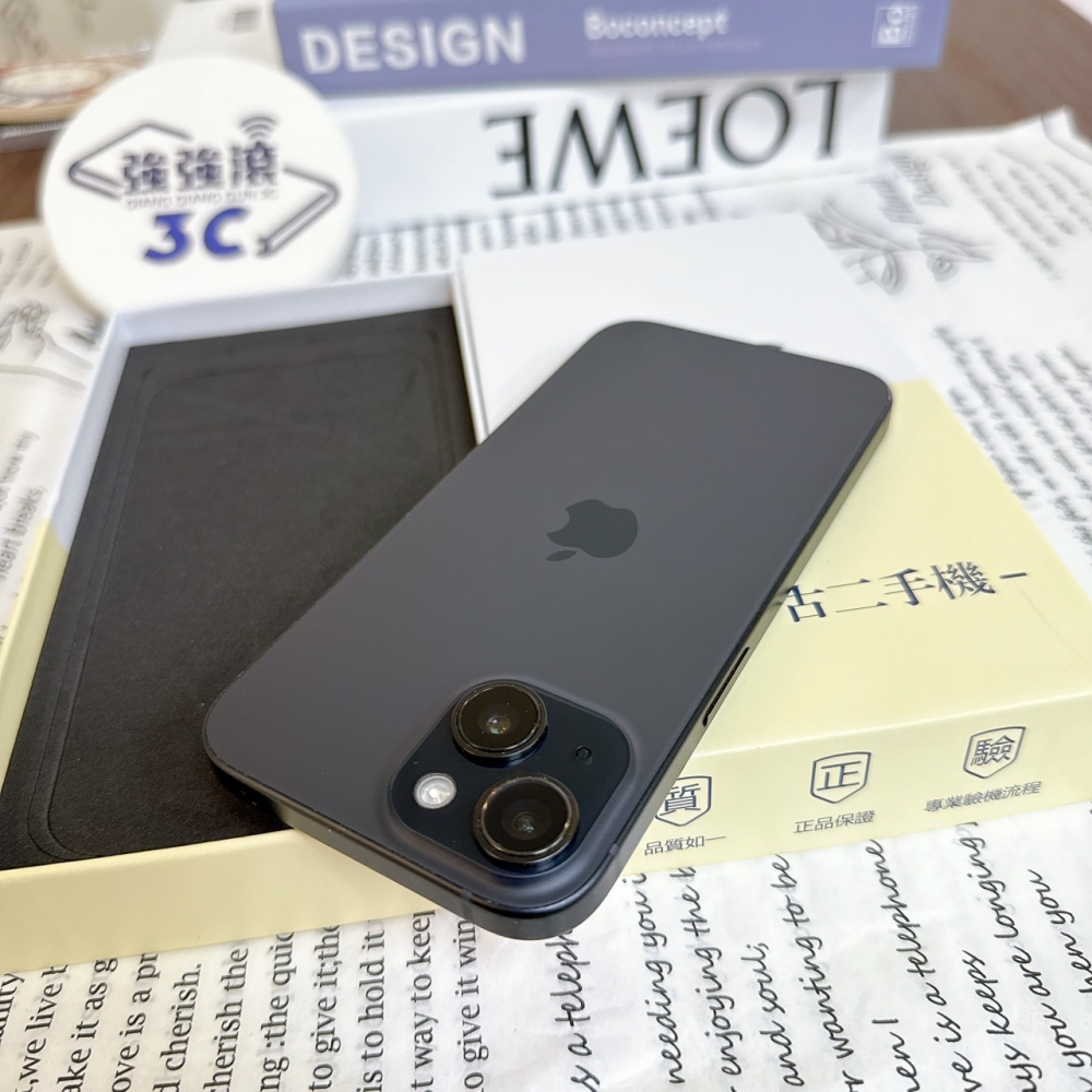 鹽行-二手 iPhone15 256G 黑色#78300（店保365天）
