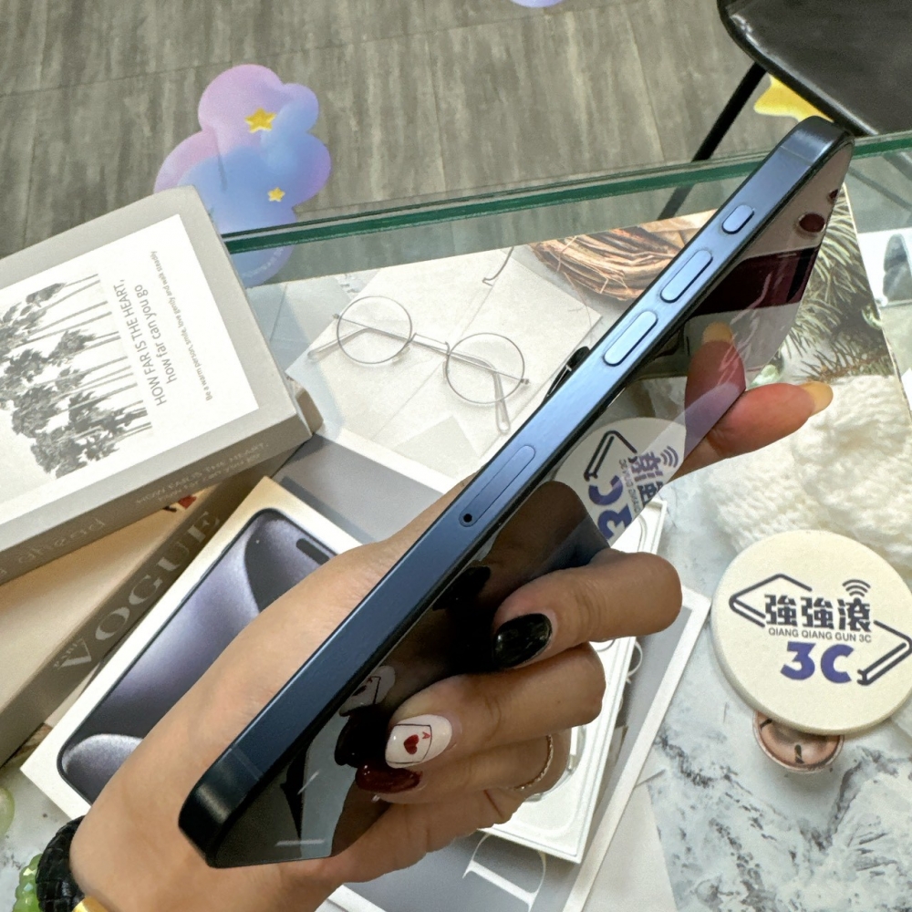 二手 iPhone 15 Pro Max 256G 藍鈦色*77106