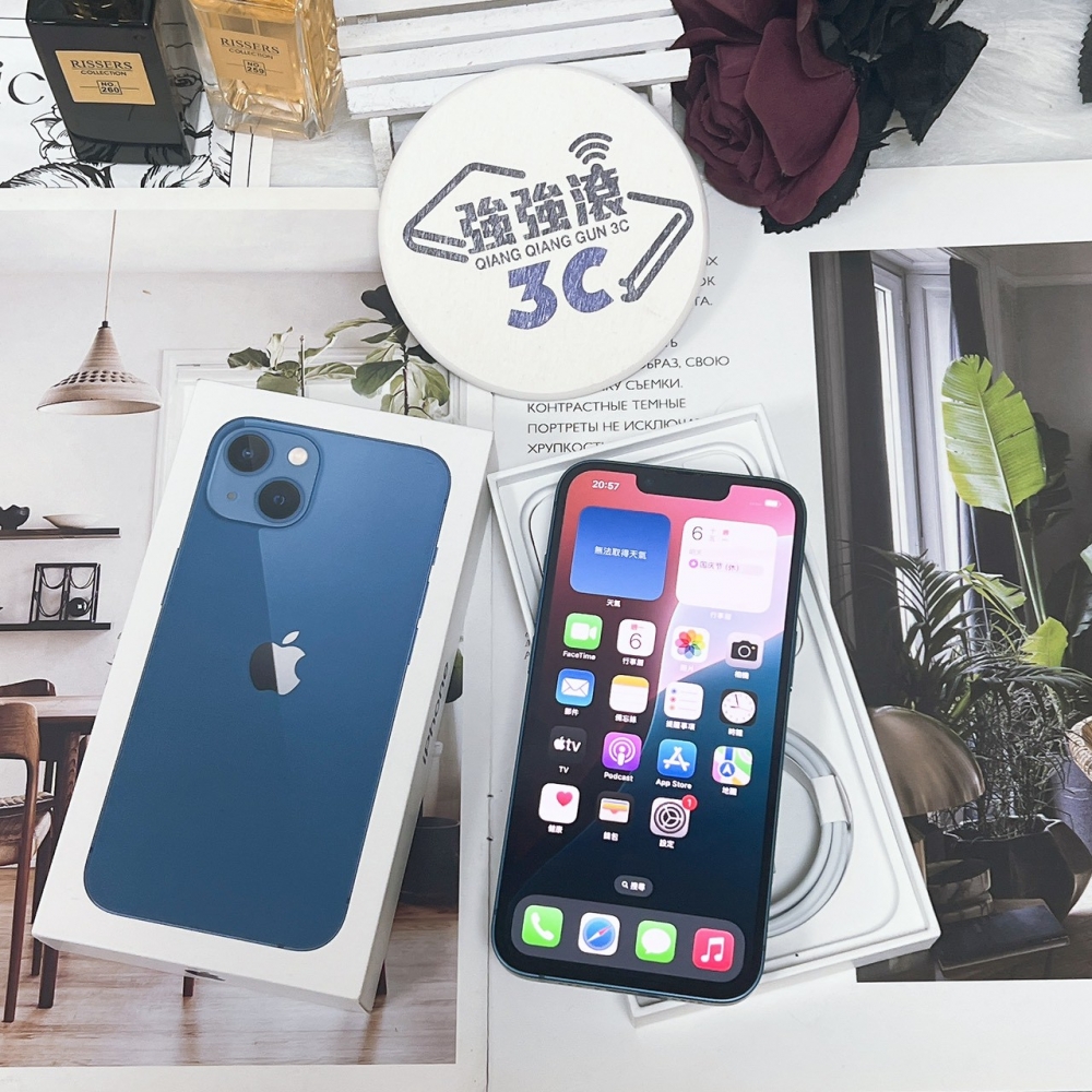 二手 iPhone 13 128G 藍色*42237（店保365天）