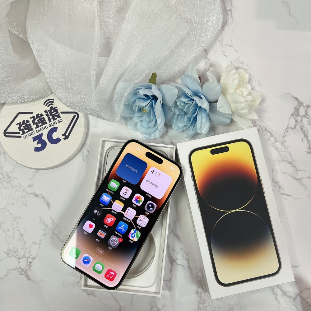 二手14 Pro 256G 金色*90885 (店保365天）