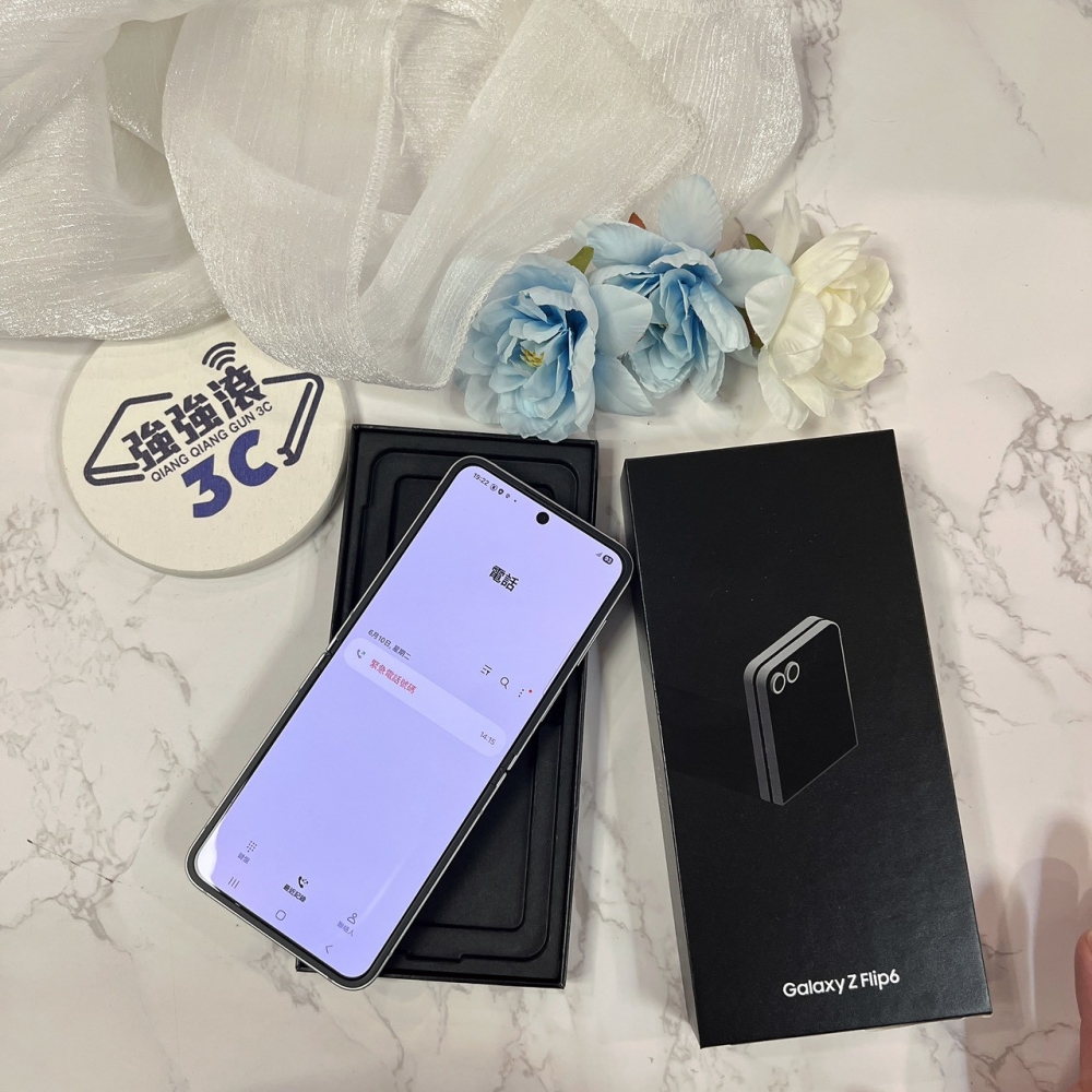 二手 三星Z flip 6 12+512g 銀  *46763（店保90天）