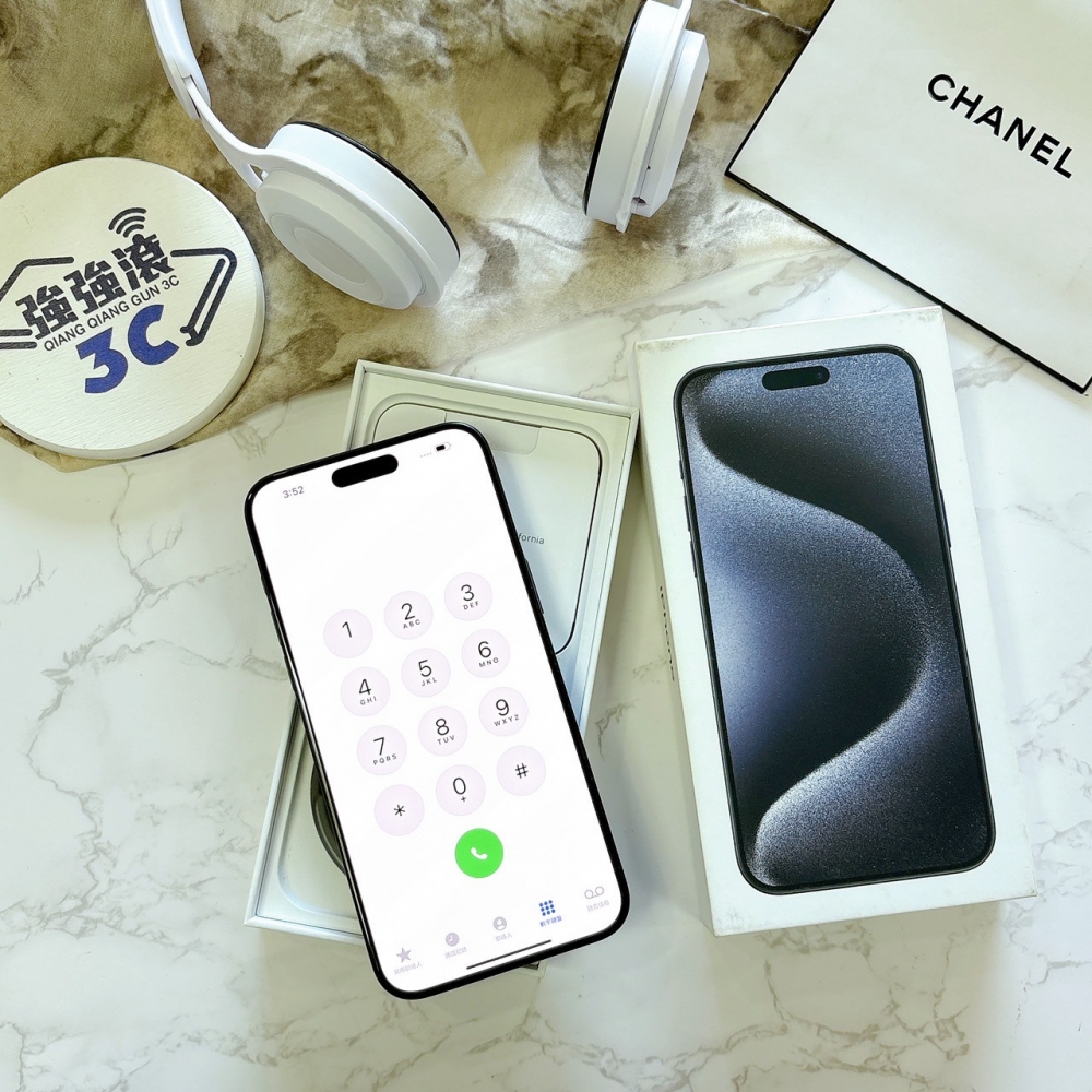 二手 iPhone 15ProMax256G藍*12509（店家保固365天）