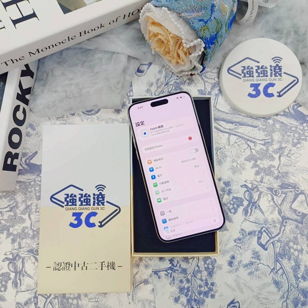 歸仁-二手 IPhone15Pro max 256G 白色#54341（店保365天）