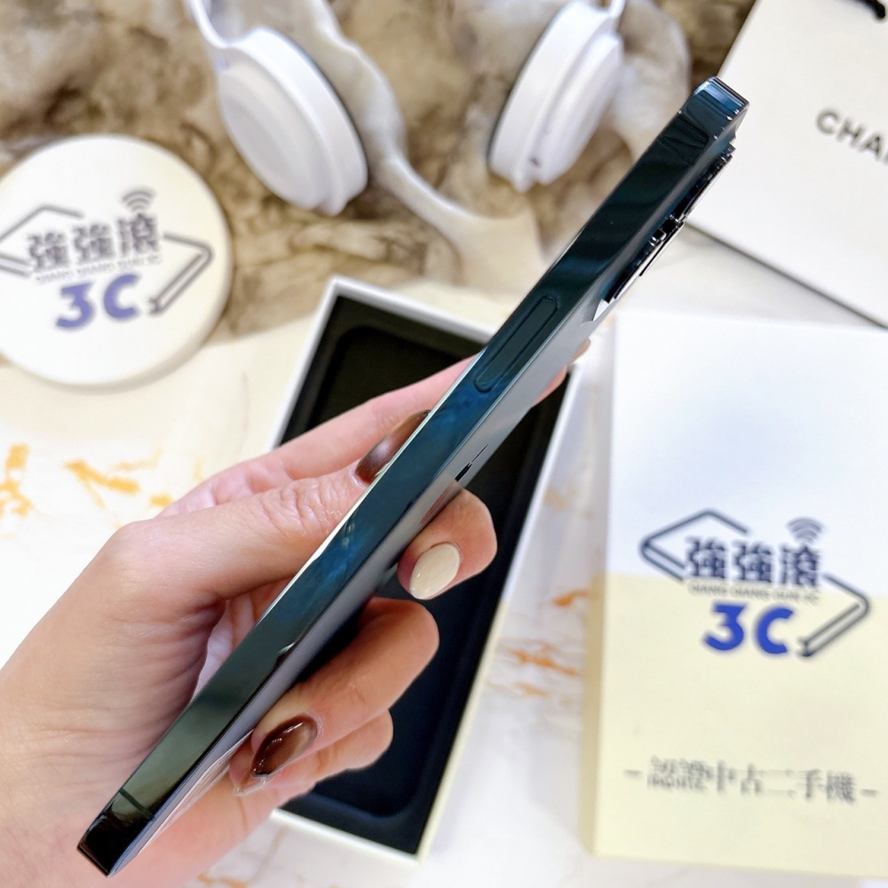 二手 iPhone12ProMax256G藍*23047（店家保固90天）
