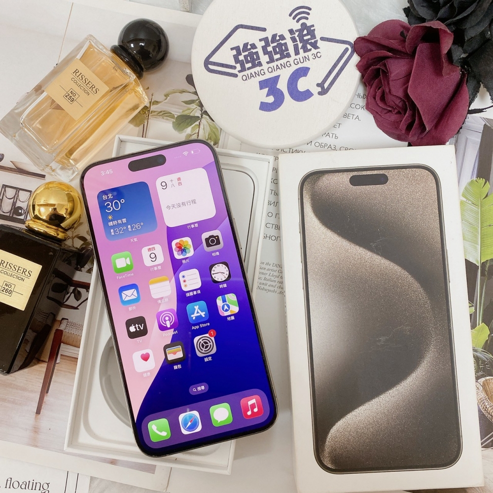佳里-二手 iPhone15 Pro Max 256G 原色 #42590（店家保固365天）