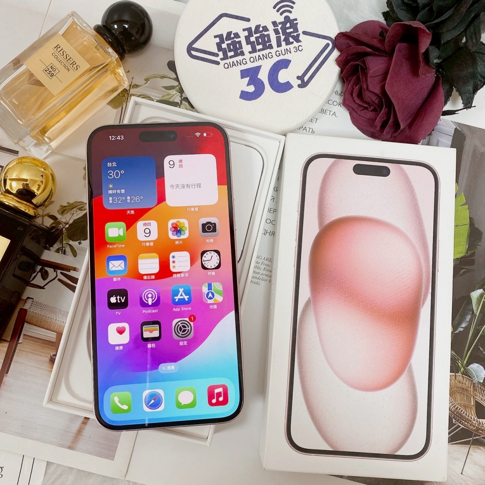 佳里-二手 iPhone15 PLUS 128G 粉色 #44724（店家保固365天）