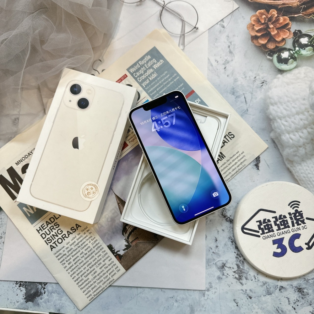 二手IPHONE 13 MINI 128G白*51780（店家保固90天）