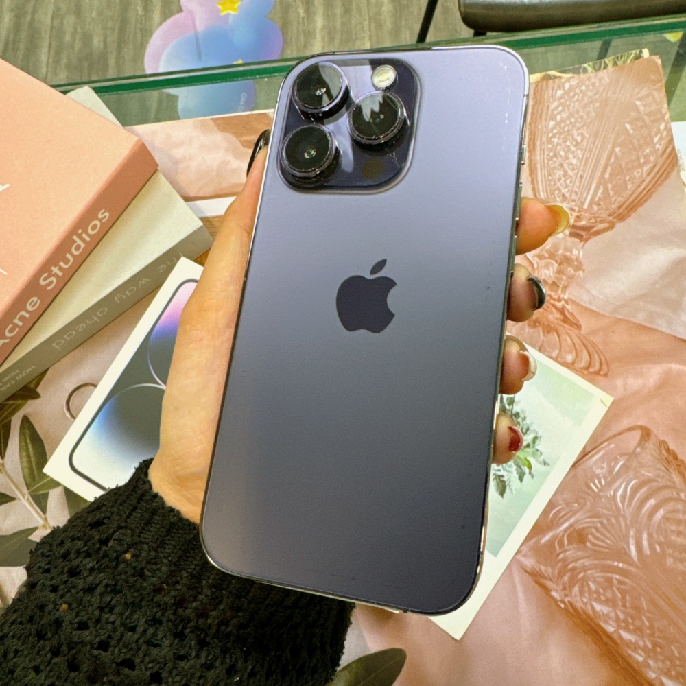 二手 IPHONE 14Pro128G 紫色*13765(店家保固365天)