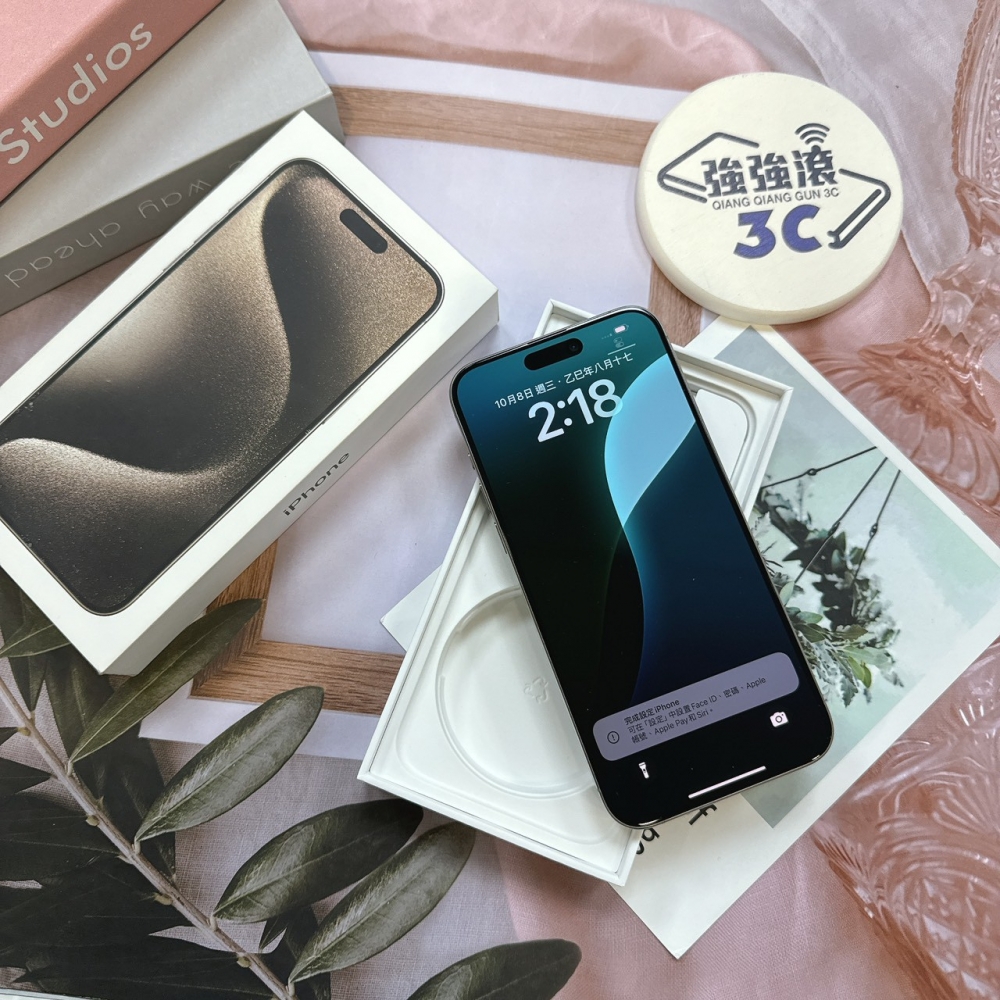 二手 iPhone 15 Pro Max 256G 原鈦色*93640(店保365天）