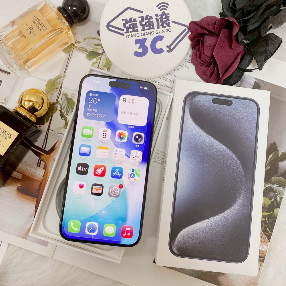 佳里-二手 iPhone15 Pro Max 512G 藍色 #54208（店家保固365天）