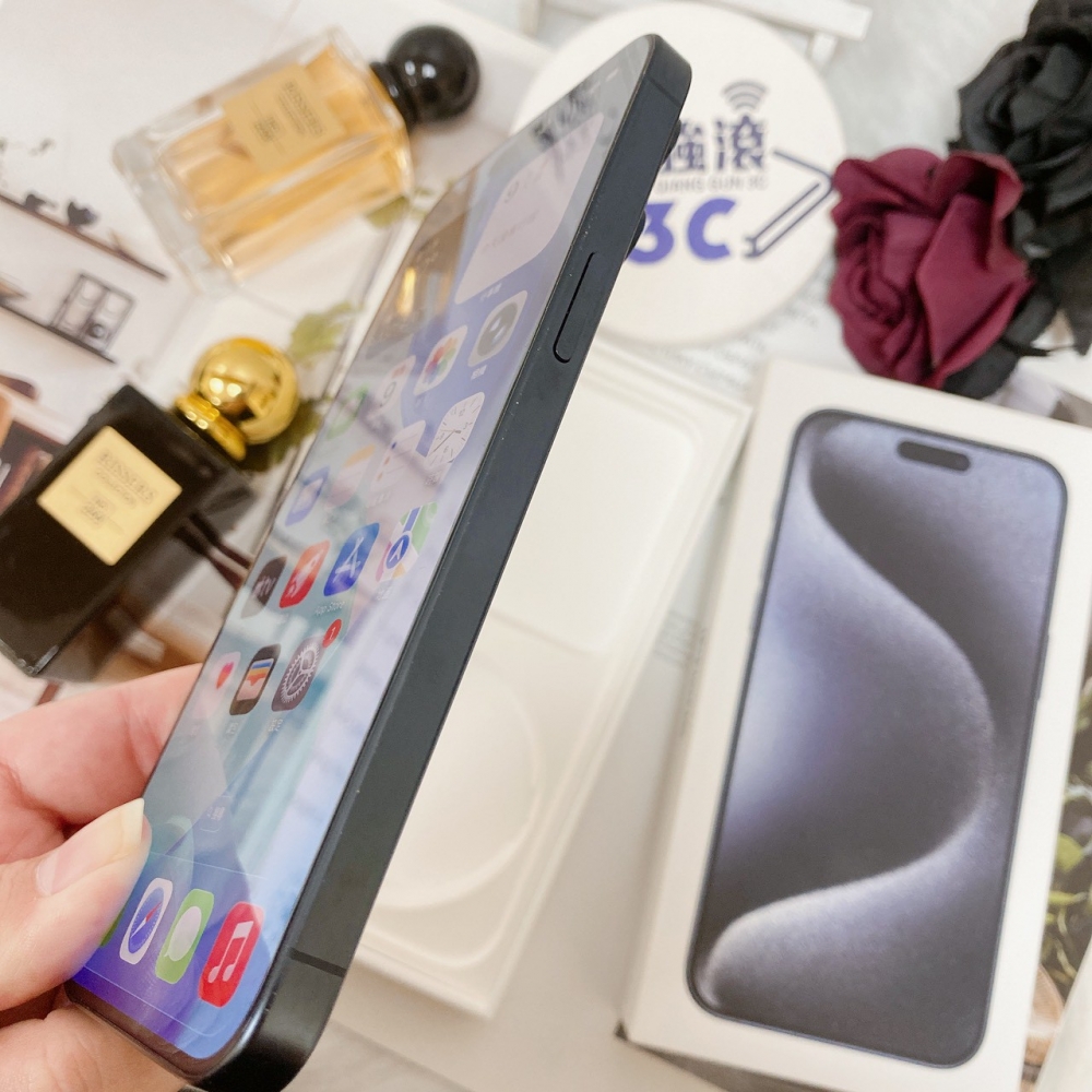 佳里-二手 iPhone15 Pro Max 512G 藍色 #54208（店家保固365天）