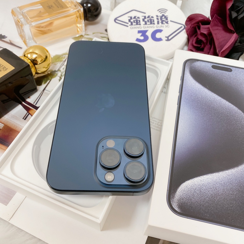 佳里-二手 iPhone15 Pro Max 512G 藍色 #54208（店家保固365天）