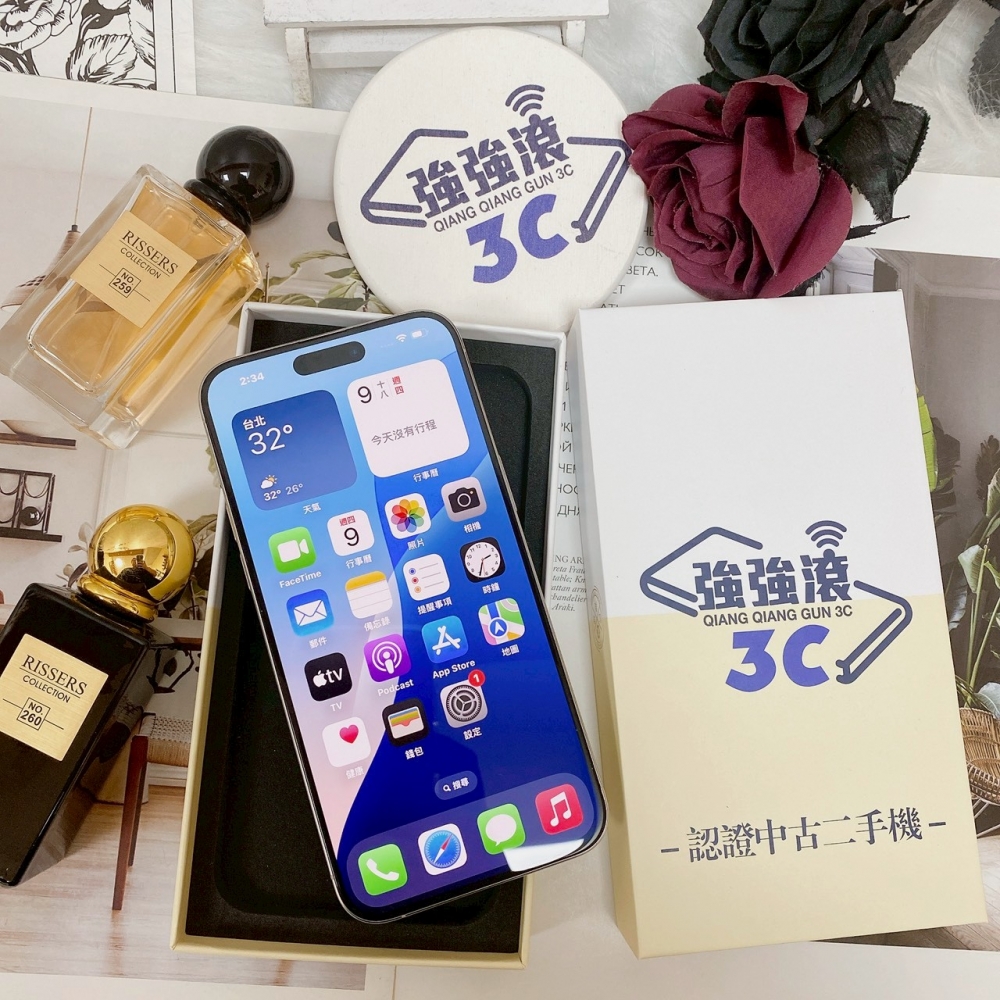 佳里-二手 iPhone15 Pro Max 256G 白色 #81749（店家保固365天）
