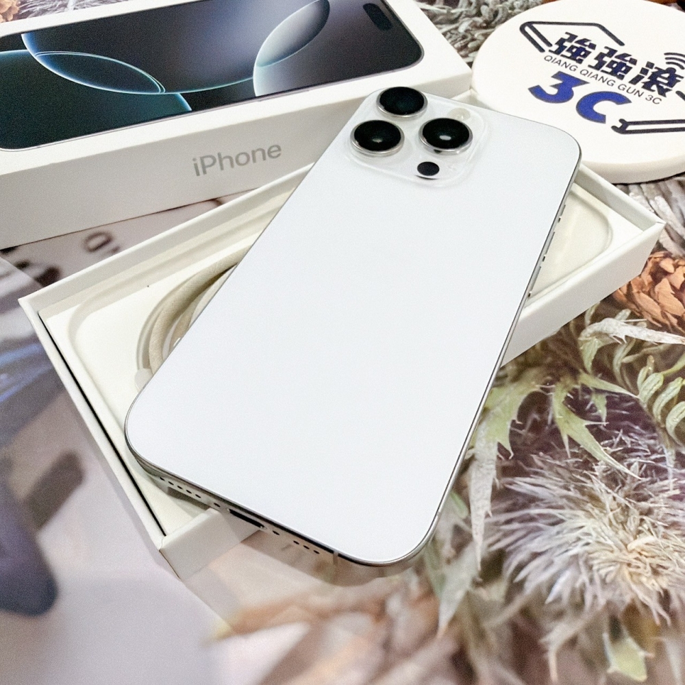 善化-二手iPhone16 Pro 256G 白色 #83857（店保365天）