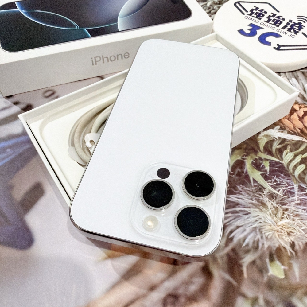 善化-二手iPhone16 Pro 256G 白色 #83857（店保365天）