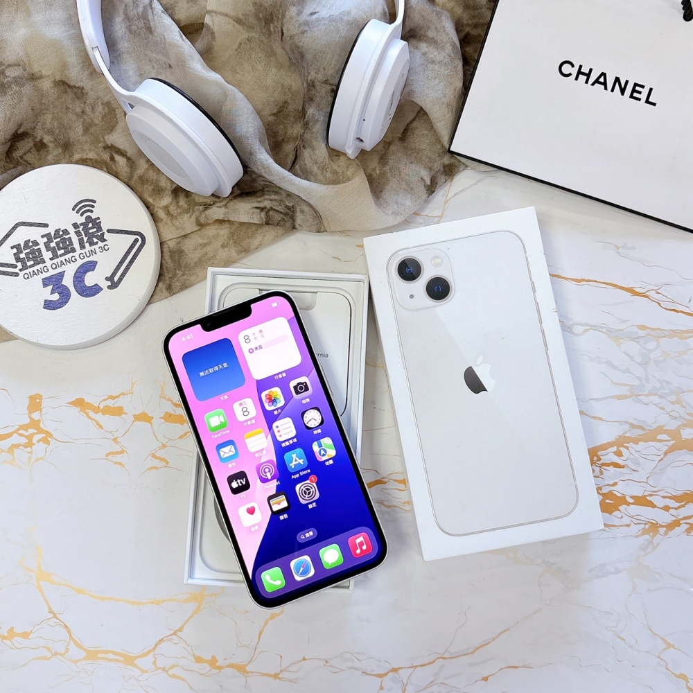 二手 iPhone 13-256G 白色*43356 (店家保固365天)