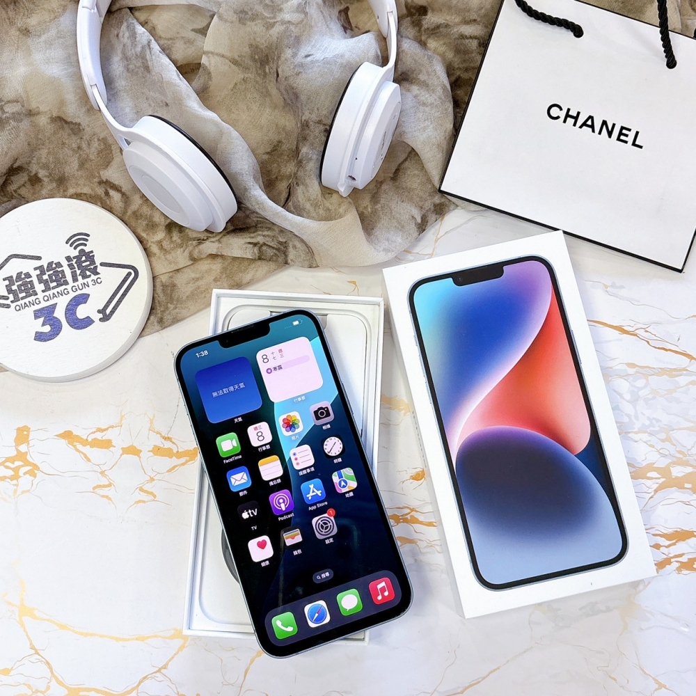 二手 iPhone 14Plus256G 藍色*44843(店家保固365天)