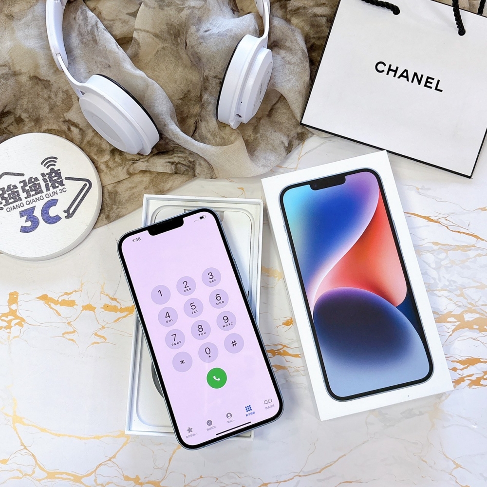 二手 iPhone 14Plus256G 藍色*44843(店家保固365天)