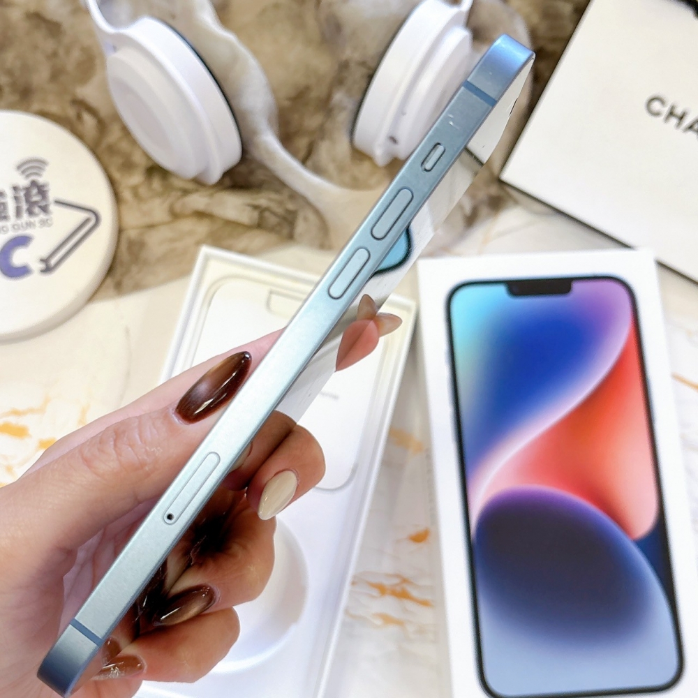 二手 iPhone 14Plus256G 藍色*44843(店家保固365天)