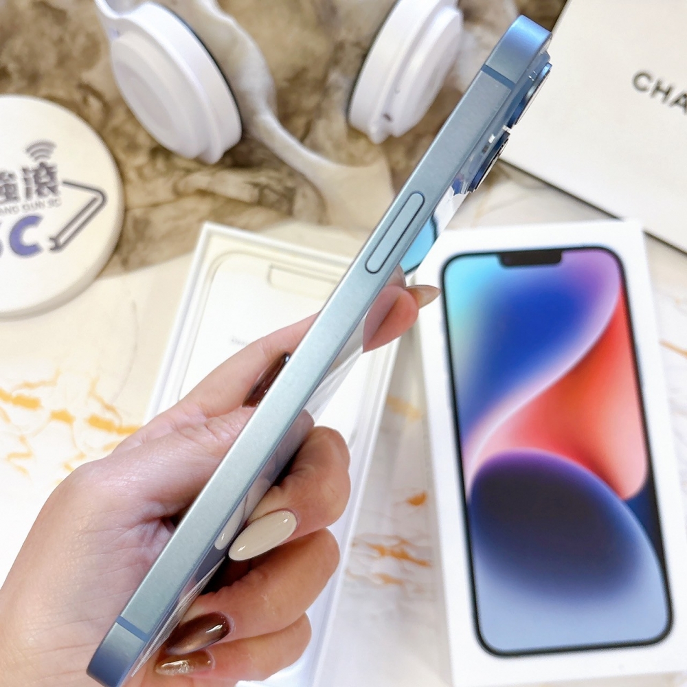 二手 iPhone 14Plus256G 藍色*44843(店家保固365天)