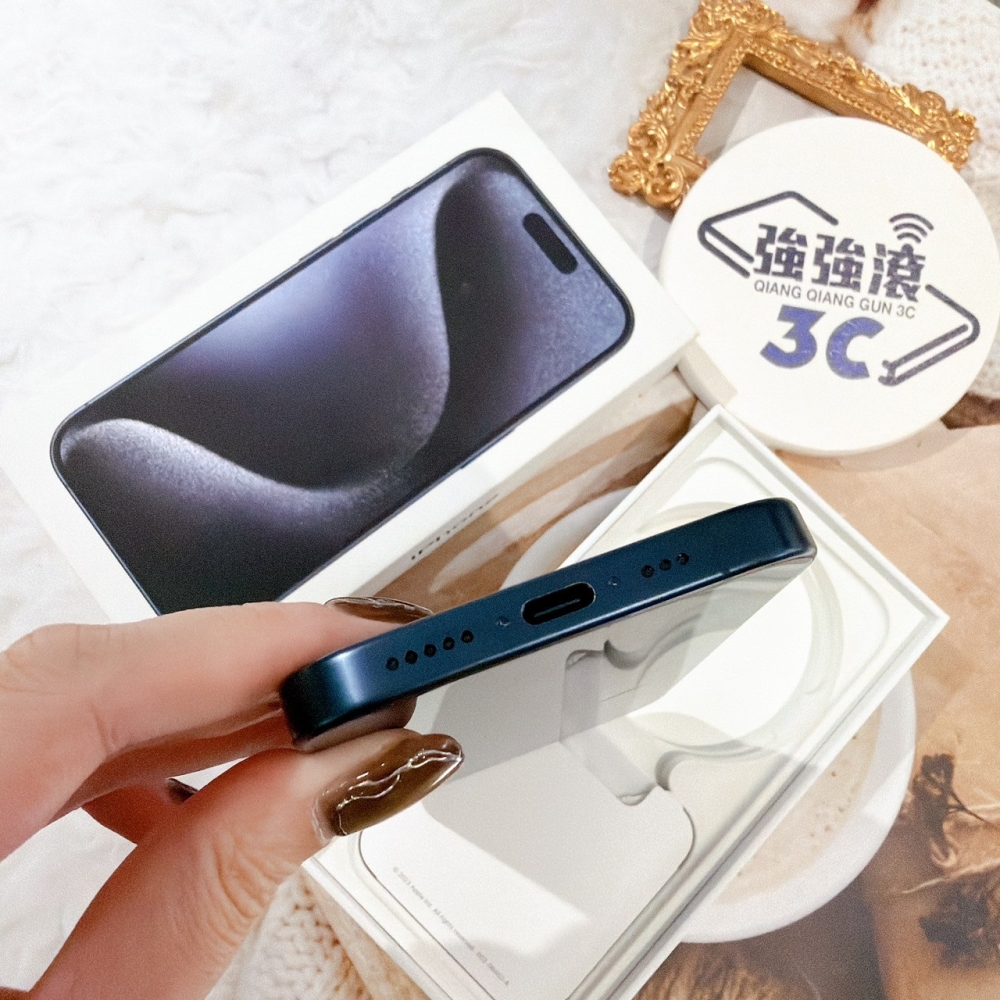 善化-二手iPhone15 Pro 128G 藍色 #88832（店保365天）