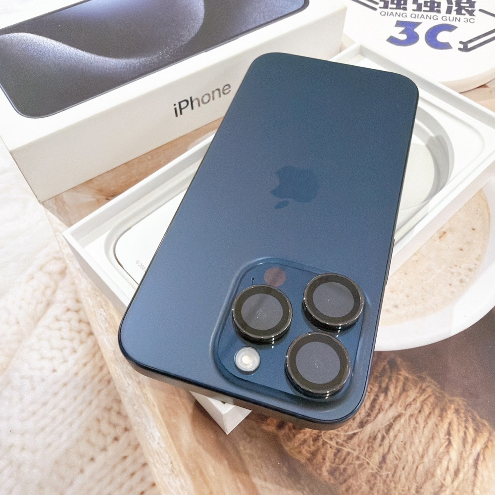 善化-二手iPhone15 Pro 128G 藍色 #88832（店保365天）