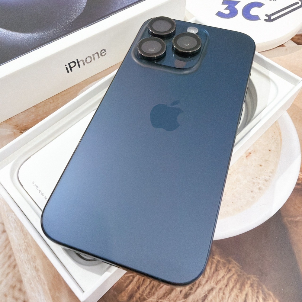 善化-二手iPhone15 Pro 128G 藍色 #88832（店保365天）