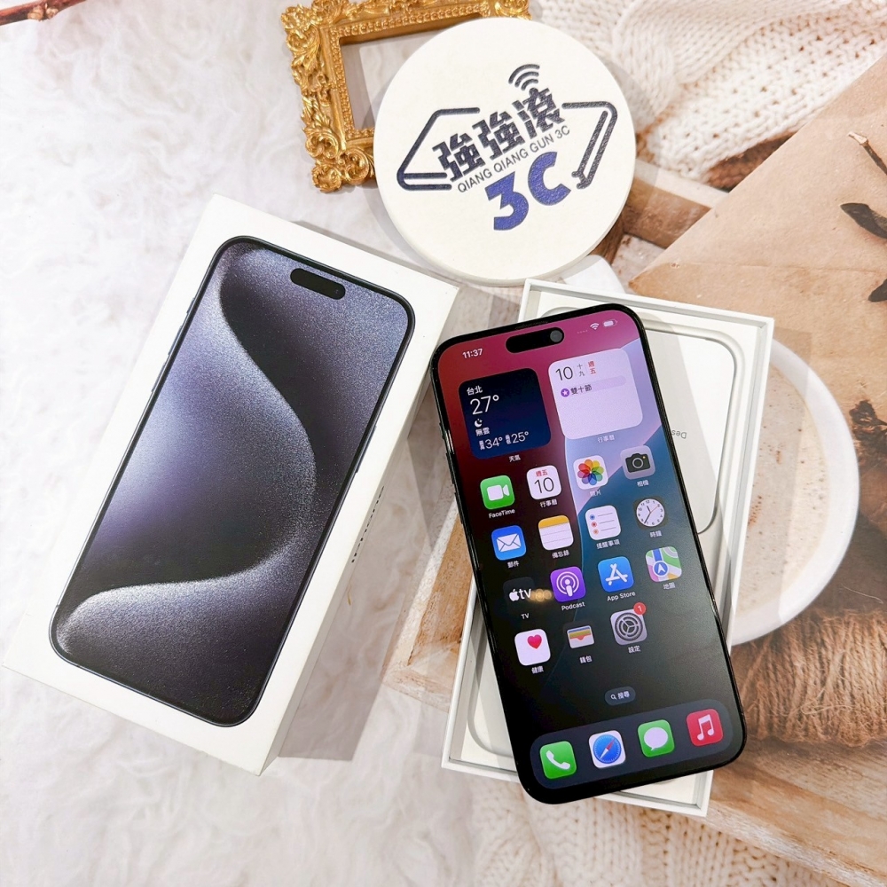 善化-二手iPhone15 ProMax 256G 藍色 #62318（店保365天）