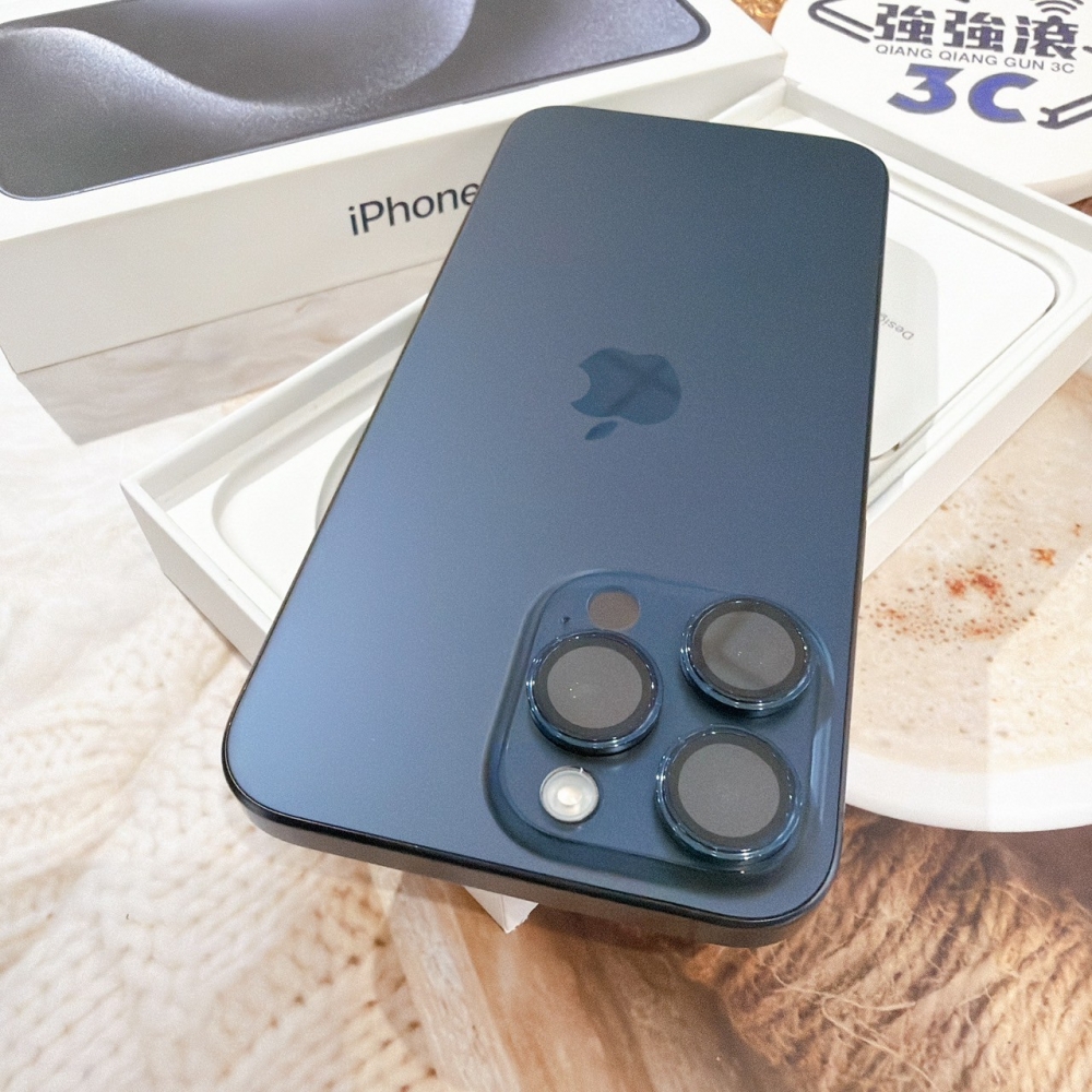 善化-二手iPhone15 ProMax 256G 藍色 #62318（店保365天）