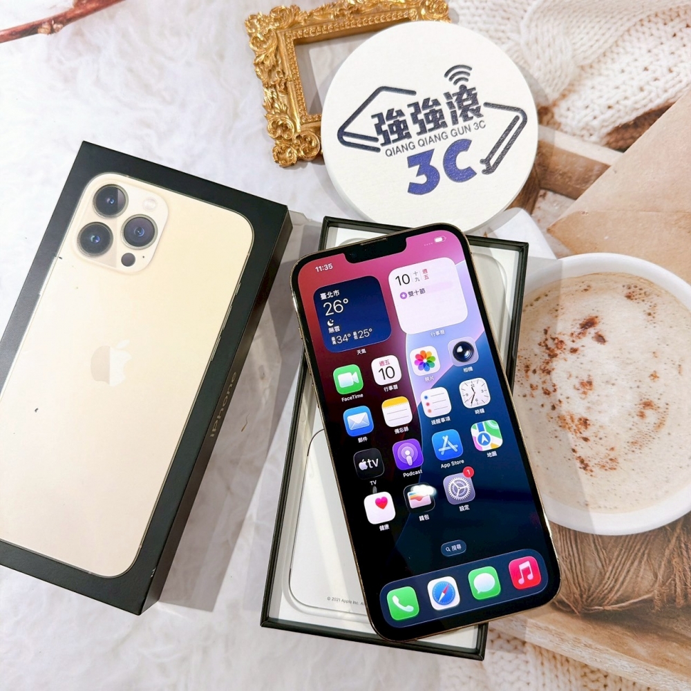 善化-二手iPhone13 ProMax 256G 金色 #95293（店保365天）