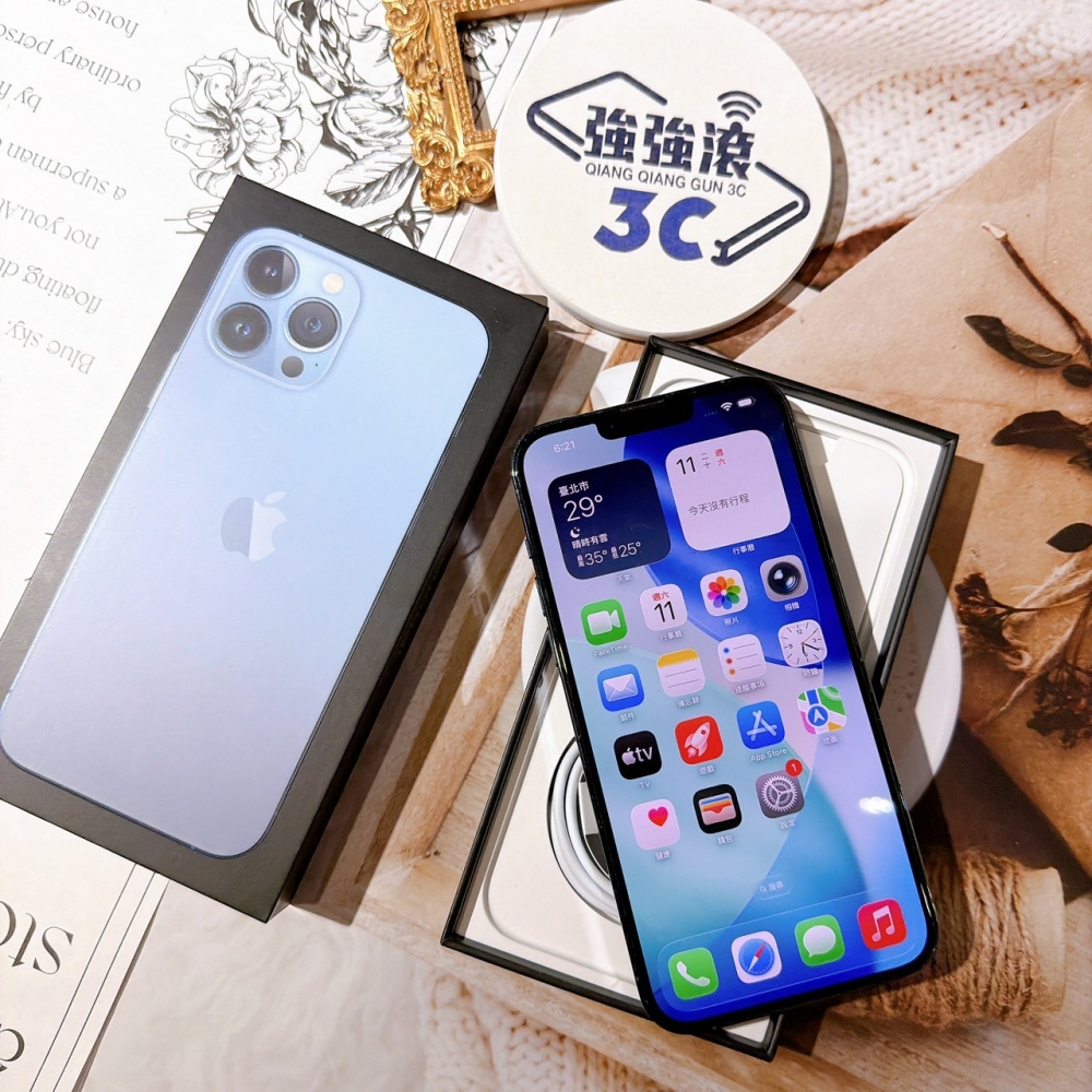 善化-二手iPhone13 ProMax 256G 藍色 #26575（店保365天）