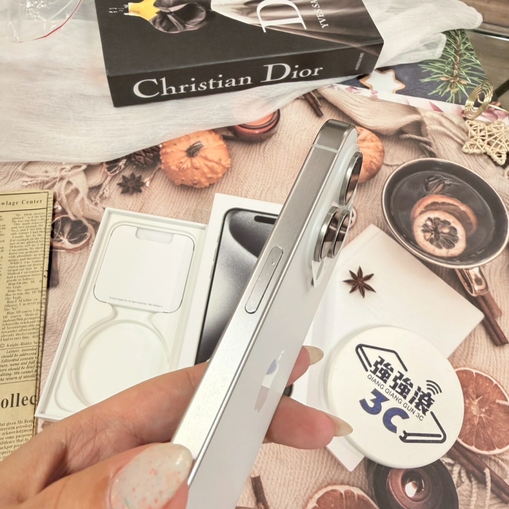 二手 iPhone 15 Pro 512G 白鈦色*33302(店保365天)