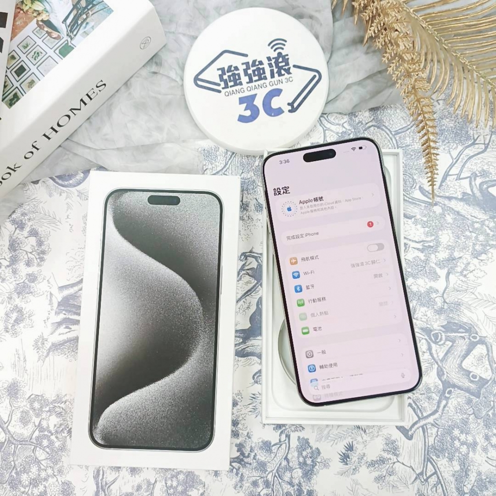 歸仁-二手 iphone 15pro max 256G 白色# 85138（店家保固365天）