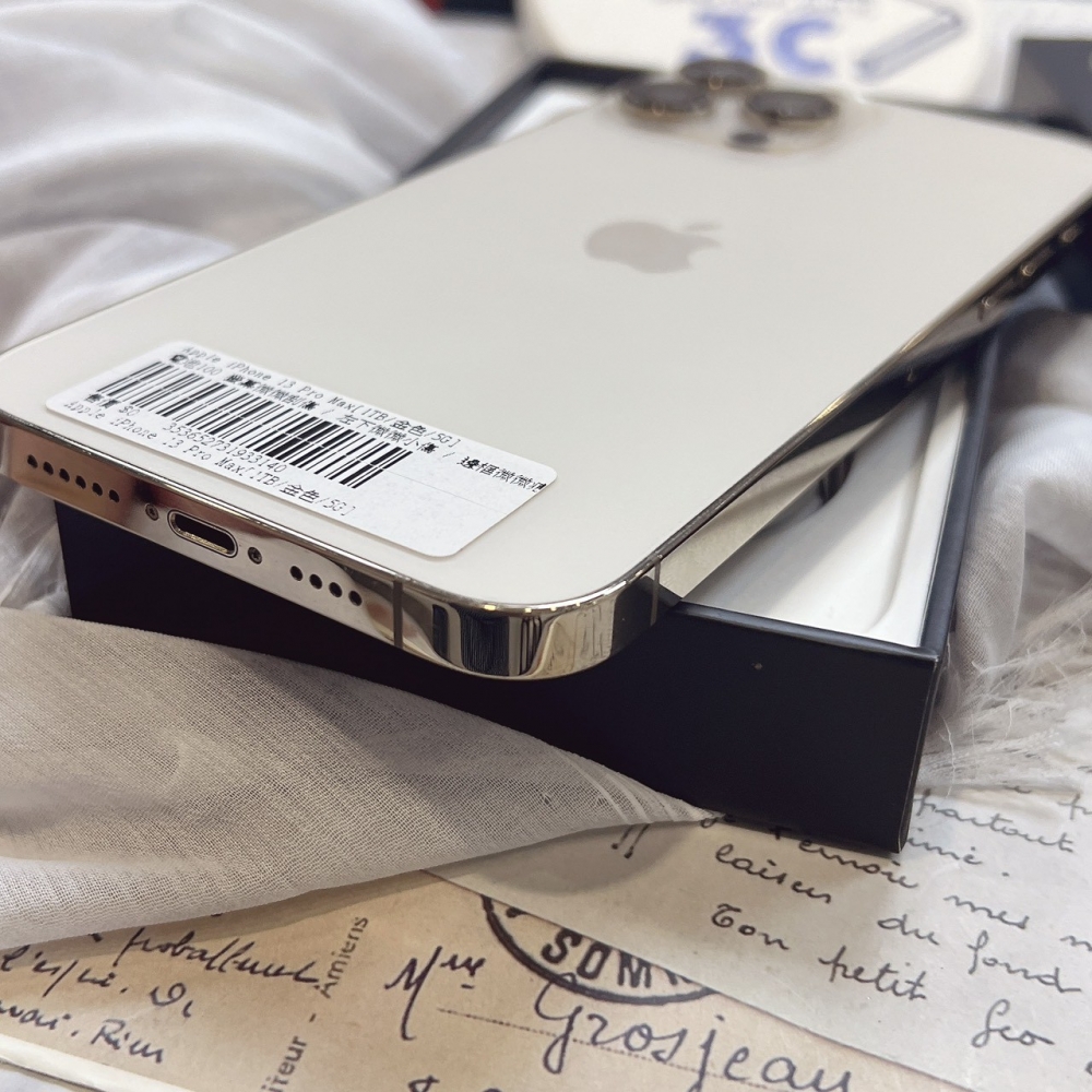 二手 iPhone 13 Pro Max 1TB 金色*33140（店保365天）
