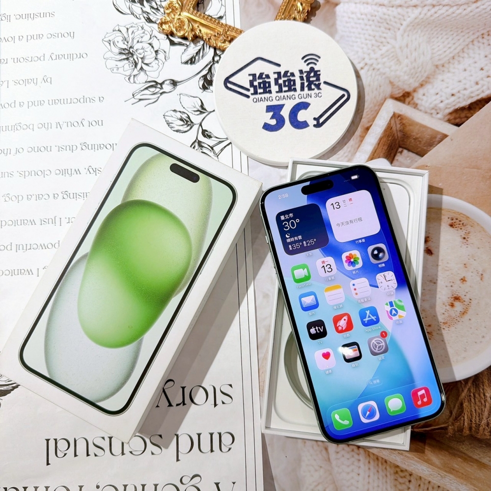 善化-二手 15Plus 128G 綠色 *61476（店保365天）