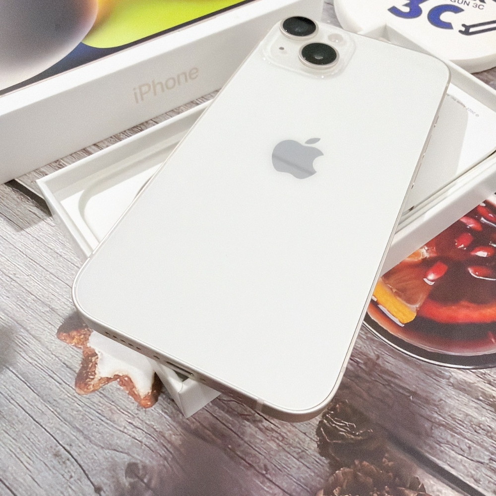 善化-二手 iPhone 14 128G 白色*18833（店保365天）
