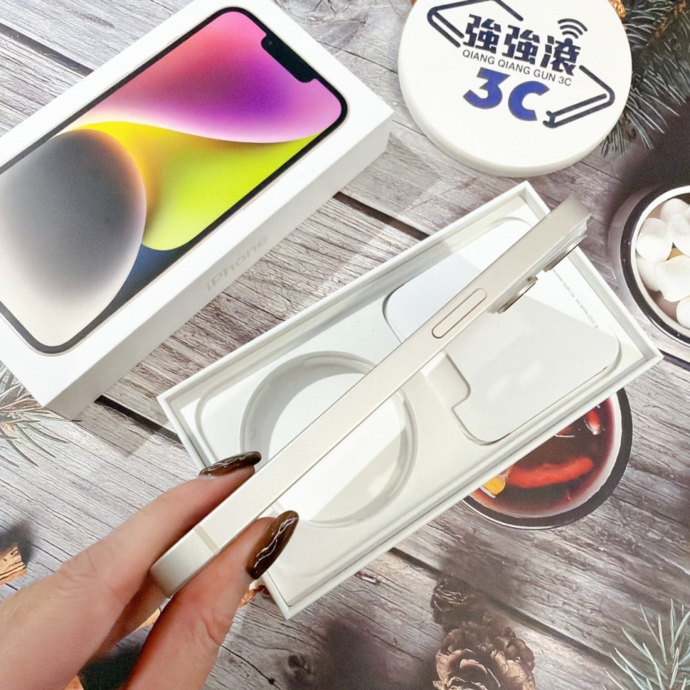 善化-二手 iPhone 14 128G 白色*18833（店保365天）