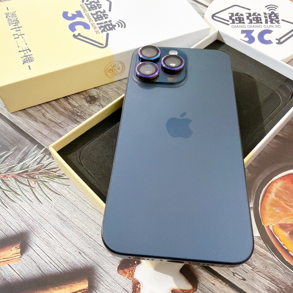善化-二手 iPhone15 Pro Max 256G 藍色 #45089（店家保固365天）
