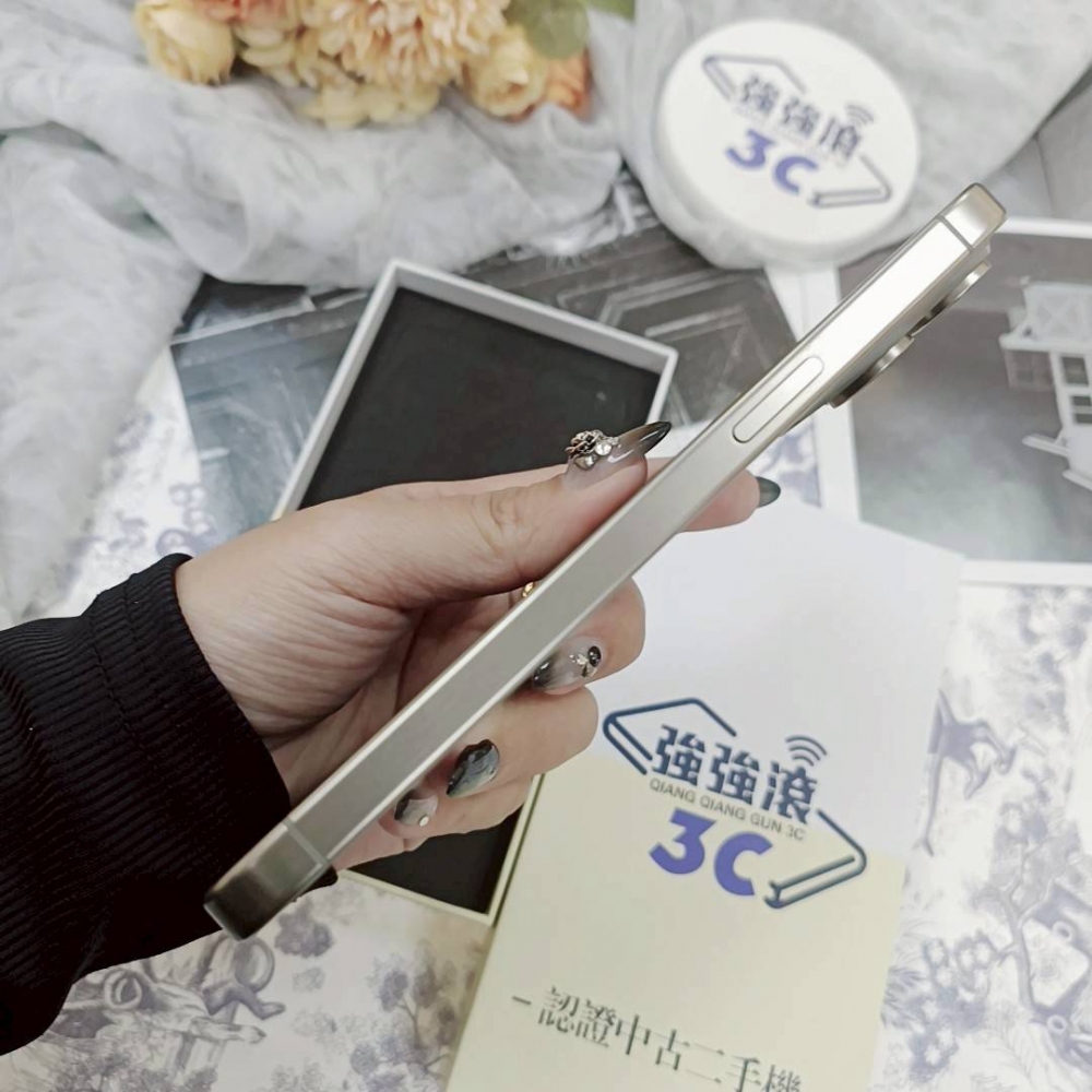 歸仁-二手iPhone 15 pro max 256G 原鈦色# 94409（店家保固365天）