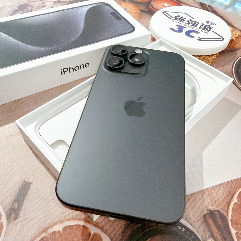 善化-二手 iPhone15 Pro Max 512G 黑色 #31766(店家保固365天)