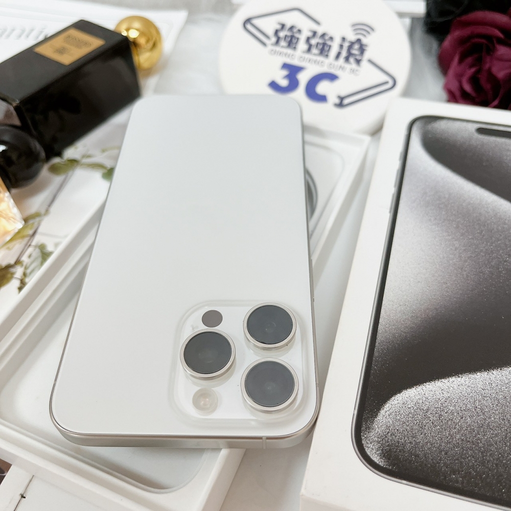 佳里-二手 iPhone15 Pro Max 256G 白色 #66366（店家保固365天）