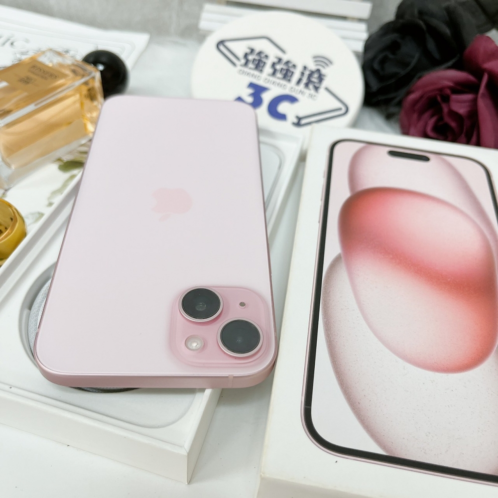 佳里-二手 iPhone15 PLUS 128G 粉色 #68636（店家保固365天）